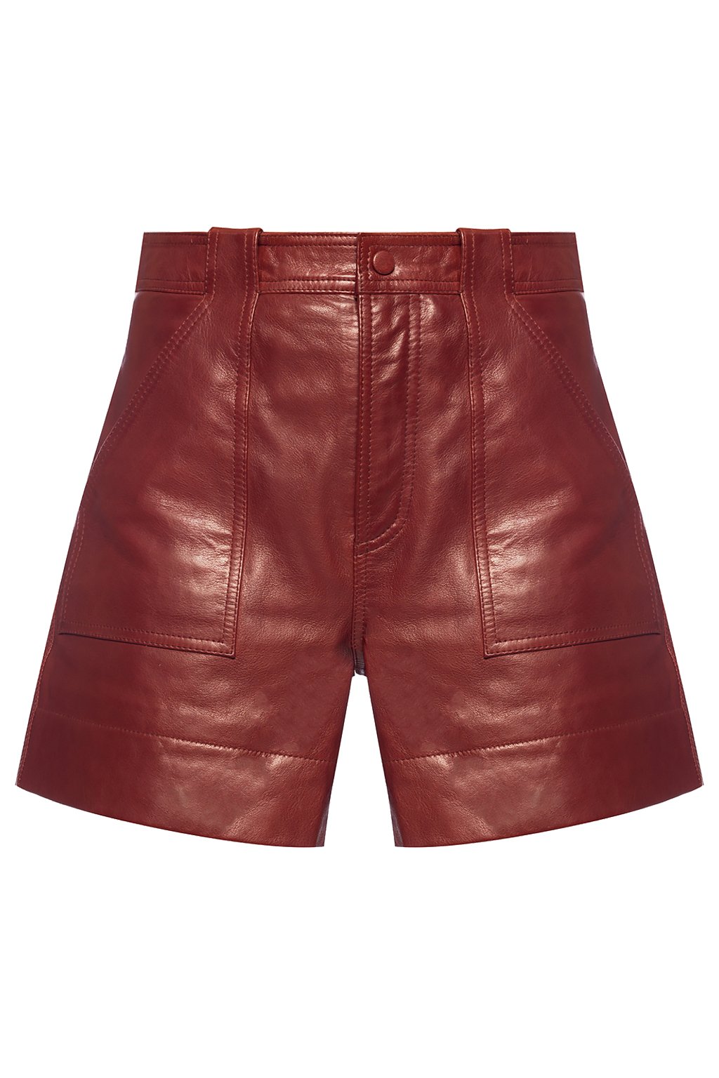 Ganni Leather shorts